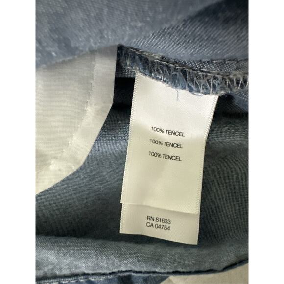 KENNETH COLE REACTION Womens Dress Medium Blue Chambray Shift Boho Casual Chic - Picture 8 of 14